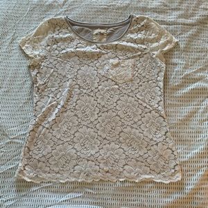 Hollister lace front T-shirt